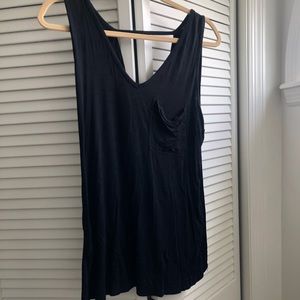 Black cross back stretchy top 🖤